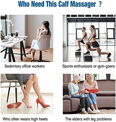 Fit King Air Compression Leg Massager Sequential Compression Device With 2 Modes & 3 Intensities Calf Massager With Adjustable Velcro Design Fsa-Hsa