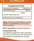 Secrets of the Tribe Lobelia 60 Capsules, 800 mg, Responsibly farmed Lobelia (Lobelia Inflata) Dried Herb (60 Capsules)