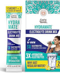 Gurunanda Hydramate Hydration Support Drink Mix Electrolyte Powder Packets For Dehydration Exercise & Energy No Added Sweeteners Nongmo Natural Lemon Lime Flavor 48 Count (0.56 Oz Each)