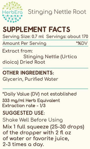 Stinging Nettle Root B120 (2pcs) Alcohol-Free Herbal Extract Tincture, Concentrated Liquid Drops Natural (Urtica Dioica) (2x4 fl oz)