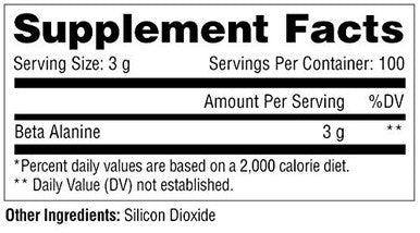 Metabolic Nutrition Beta Alanine 300 Grams Powder