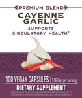 Nature's Way Cayenne Garlic, 40,000 HU Potency, 100 Vcaps (Packaging May Vary)