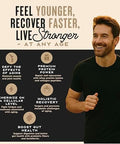 Wild Society Longevity Shake - Anti Aging Supplement - Protein Powder For Muscle Retention & Recovery With Whey Isolate Collagen & Creatine Cacao Royale 15 Servings