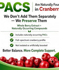 Hcl Herbal Code Labs Cranberry Extract Capsules 50:1 Whole Fruit Concentrate With Dandelion &