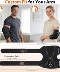 Gvmsor Cordless Elbow Massager For Pain ReliefTennis Elbow Massager For Tendonitis And Tennis Elbow Rechargeable Arm Heating Pad With Massage