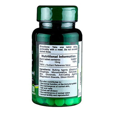 Holland & Barrett High Strength Zinc 15mg (Zinc Gluconate)