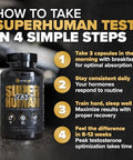 Alpha Lion Superhuman Test Natural Testosterone Booster For Men Boost Energy Drive Muscle Strength & Mental Focus With Primavie Shoden Ashwagandha & Testosurge