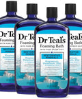 Dr Teal'S Foaming Bath With Pure Epsom SaltRestorative Minerals With MagnesiumPotassiumZinc & Essential Oils34 Fl Oz (Pack Of 4)