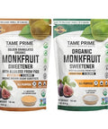 Organic monkfruit with allulose from figs white 1 LB and brown 1 LB