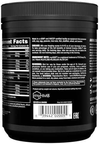 Animal Creatine With Full Dosage 3G Hmb Ã¢â‚¬â€œ Muscle Growth Strength & Energy Support Ã¢â‚¬â€œ Easy Mix And Delicious Taste Hmb + Electrolytes Ã¢â‚¬â€œ 30 Servings Ã¢â‚¬â€œ Dragon Berry