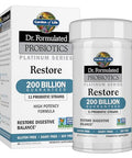 Garden Of Life Dr. Formulated Probiotics Platinum Series Restore 200 Billion Cfu Guaranteed High Potency Probiotic Formula Vegan Non-Gmo Gluten Dairy Free Digestive Immune Support 28 Capsules