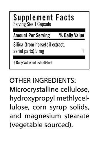 FloraSil for Hair Skin and Nails 180 Capsules Supports Vegan Collagen Keratin Elastin Production for Hair Growth Skin Care Nail Bone Strength