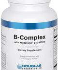 Douglas Laboratories B-Complex with Metafolin - Comprehensive B Vitamin Supplement - Energy & Brain Health Support* - with Folate, Biotin & Thiamin - Non-GMO - 60 Vegetarian Capsules