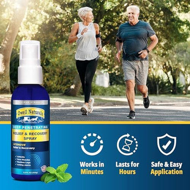 Amish Origins Deep Penetrating Pain Relief Liquid Spray Fastacting Natural Relief For Muscle Aches Joint Pain And Stiffness 3.5 Oz Spray Bottle