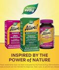 Nature'S Way Alive Calcium Max Absorption, Bone Support, Plant Source Calcium, Vitamin D3 & K2, Magnesium, 120 Tablets (Packaging May Vary)