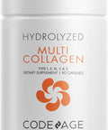 Codeage Multi Collagen Protein Capsules 5 Types, Ashwagan Withania Somnifera & Organic Amla Berry + SBO Probiotic Blend 50 Billion CFU Bundle, Lactobacillus Plantarum, Bacillus Subtilis, Non-GMO
