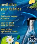 Febreze Touch Fabric Spray Air Freshener Odor-Fighting Fabric Refresher Couch And Linen Spray Sneaker Balls Alternative Ocean And Mountain Scent Multicolor 16.9Oz 2Ct
