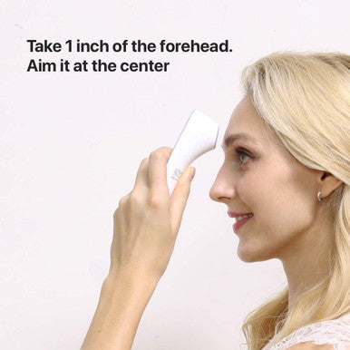 iHealth No Touch Forehead Thermometer Infrared Digital Thermometer for Adults and Kids Touchless Baby Thermometer 3 Ultra Sensitive Sensors Large LED Digits Quiet Vibration Feedback Non Contact