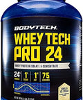 Bodytech Whey Tech Pro24 Protein Powder 24G Protein Per Serving Supports Muscle Growth & Recovery Vanilla Ice Cream (2 Lb 30 Servings)