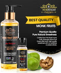 SubSugar Monk Fruit Drops Pure Liquid Monk Fruit Sweetener, No Erythritol Sugar Alternative, Concentrated Syrup, Zero Calorie, Sugar-Free for Keto, Coffee, Tea, Food, Kosher, Non-GMO (8 oz)