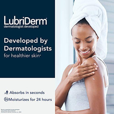 Lubriderm Advanced Therapy Moisturizing Lotion With Vitamins E And B5, Deep Hydration For Extra Dry Skin, Non-Greasy Formula, 24 Fl. Oz (Pack Of 2)