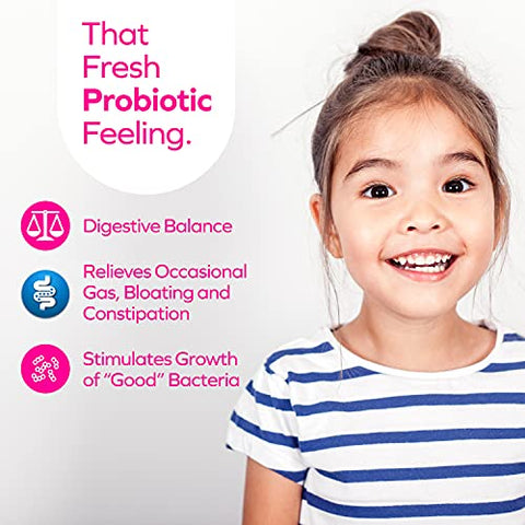 Florajen Kids Probiotics Daily Gut Health & Immune Support Supplement Constipation And Bloating Relief 120 Capsules (Refrigerated)