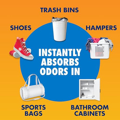 Arm & Hammer Fresh Effects Odor Neutralizing Baking Soda Pouches Unscented Deodorizer For Long Lasting Freshness In Shoes Gym Bags & Small Spaces 5 Count