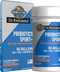 Garden Of Life Dr Formulated Sport Probiotics Digestive Supplement Organic Prebiotics For Women & Men Athletes Clinically Studied Turmeric Curcumin 50 Billion Cfu Gut Health Acidophilus 30Ct