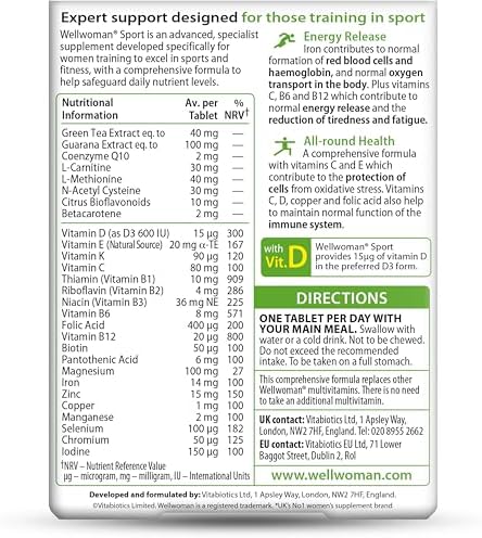Vitabiotics Wellwoman Sport And Fitness 30 Tablets