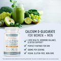 Calcium DGlucarate and 400mg DIM Supplement for Enhanced Estrogen Hormone Balance Vegan Gluten CDG Supplement (90 Servings) with Extra Strength DIM (90 Servings)