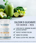 Smnutrition Calcium Dglucarate With 200Mg Dim Supplement For Enhanced Estrogen Balance For Women Vegan Gluten Cdg Supplement For Women (90 Servings) With Diindolylmethane Capsules (60 Servings)