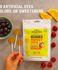 Taylor Pass Honey Co MÃ„Ânuka Honey Pops UMFÃ¢â€žÂ¢ 10+ | Manuka On-the-Go Lollipops for Kids & Adults | Sore Throat & Immune Support | 13 Individually Wrapped | Orange, Grape, Raspberry | Made in New Zealand
