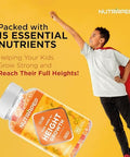 Teens Height Growth Supplement Gummies - Kids Grow Taller Natural Height Increaser Multivitamin - With Calcium Vitamin D3 K2 Zinc L-Arginine L-Glutamine L-Ornithine For Boys Girls