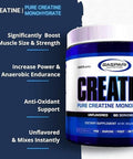 Gaspari Nutrition Pure Creatine Monohydrate 5G Of Pure Creatine Boost Muscle And Size Helps Increase Power And Anerobic Endurance (200 Servings Unflavored)