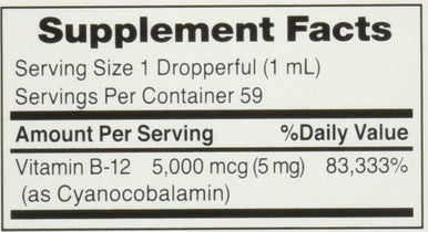 Nature's Bounty N/B #18187 B-12 Mcg Liquid 2 Oz (Pack Of 3)