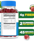 Lifeable Sugar Prebiotic Kids Fiber Gummies 4G Fiber For Kids Great Tasting Vegetarian Fiber Supplements For Kids For Digestive Health Fiber Gummies For Kids 90 Probiotics Gummies
