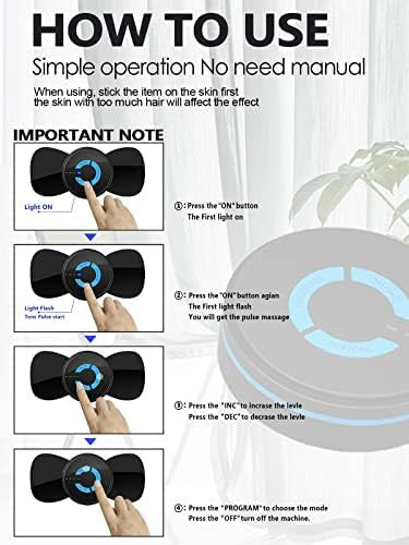 Pawfan Tens Black Unit With 2 PadsEms Microcurrent Mini Massager MachineLow Frequency Multi Function Physiotherapy Instrument Muscle StimulatorFull Body Pain Relief Therapy Device