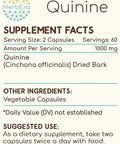 HerbEra Quinine 120 Capsules, 1000 mg, Wildcrafted Quinine (Cinchona officinalis) Dried Bark (120 Capsules)