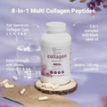 Micro Ingredients 8-In-1 Multi Collagen Pills & Mega Probiotics 200 Billion Cfu Veggie Capsules 2 Pack Bundle Hydrolyzed Peptides Hyaluronic Acid & Vitamin C 40 Strains Inulin & Bromelain