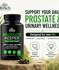 Herbame Prostate Support Supplement For Men With Saw Palmetto Pygeum Bark 120 Capsules