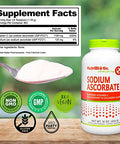 NutriBiotic Sodium Ascorbate Buffered Vitamin C Powder Vegan NonAcidic and Easier on Digestion Than Ascorbic Acid Essential Immune Support and Antioxidant Supplement Gluten and GMO 16 Oz