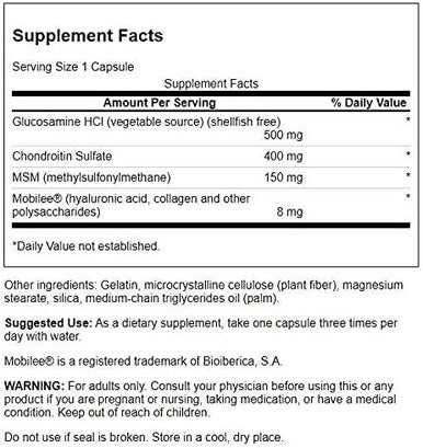 Swanson Glucosamine Chondroitin & Msm with Hyal-Joint 90 Capsules (4 Pack)