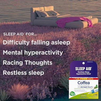 Boiron Coffea Cruda 30C 6 Total Blue Tubes Homeopathic Sleep Aid For Restless Sleep Mental Hyperactivity Racing Thoughts And Difficulty Sleeping With Blue Ink Pen