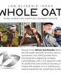 Muscle Feast Whole Oat Powder All Natural And Complex Carb Oat Fiber