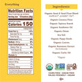 Simple Mills Organic Seed Crackers, Everything, Gluten Free, Flax Seed, Sunflower Seeds, Corn Free, Low-Calorie Snacks, Plant Based, Nutrient Dense, 4.25oz, 3 Count