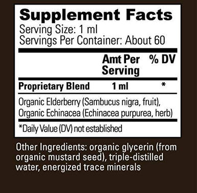 Global Healing Elderberry & Eusacea and Zinc Kit - Vegan Antioxidant Immune Support Against Harmful Organisms & Organic Liquid Supplement Drops Support Immune System & Cell Growth - 2 Fl Oz Each