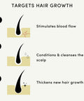 Forest & Shore Hair Growth Oil 100% Natural Hair Oil with Caffeine Biotin Castor Oil Argan Oil Coconut Oil and Rosemary Oil Effective Thickening Mask & Hair Loss Treatment