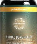 Calcium Carbonate Bone Health Complex By Primal Harvest For Men And Women With Calcium, Magnesium, Zinc, Manganese, Potassium, And L-Carnitine