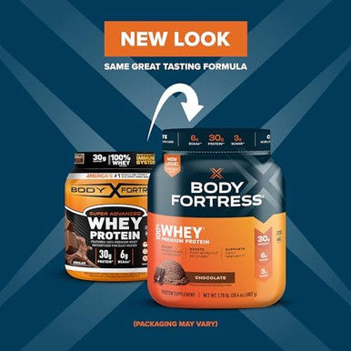 Body Fortress 100% Whey Protein Powder Chocolate 1.78Lbs & Pure Protein Bars Chocolate Chip 1.76Oz (12 Count)