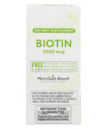 Rite Aid Biotin Supplement B7 5000Mcg, Fast Dissolving Tablets - 100 Sublingual Tablets | Skin, Hair And Nails Supplement